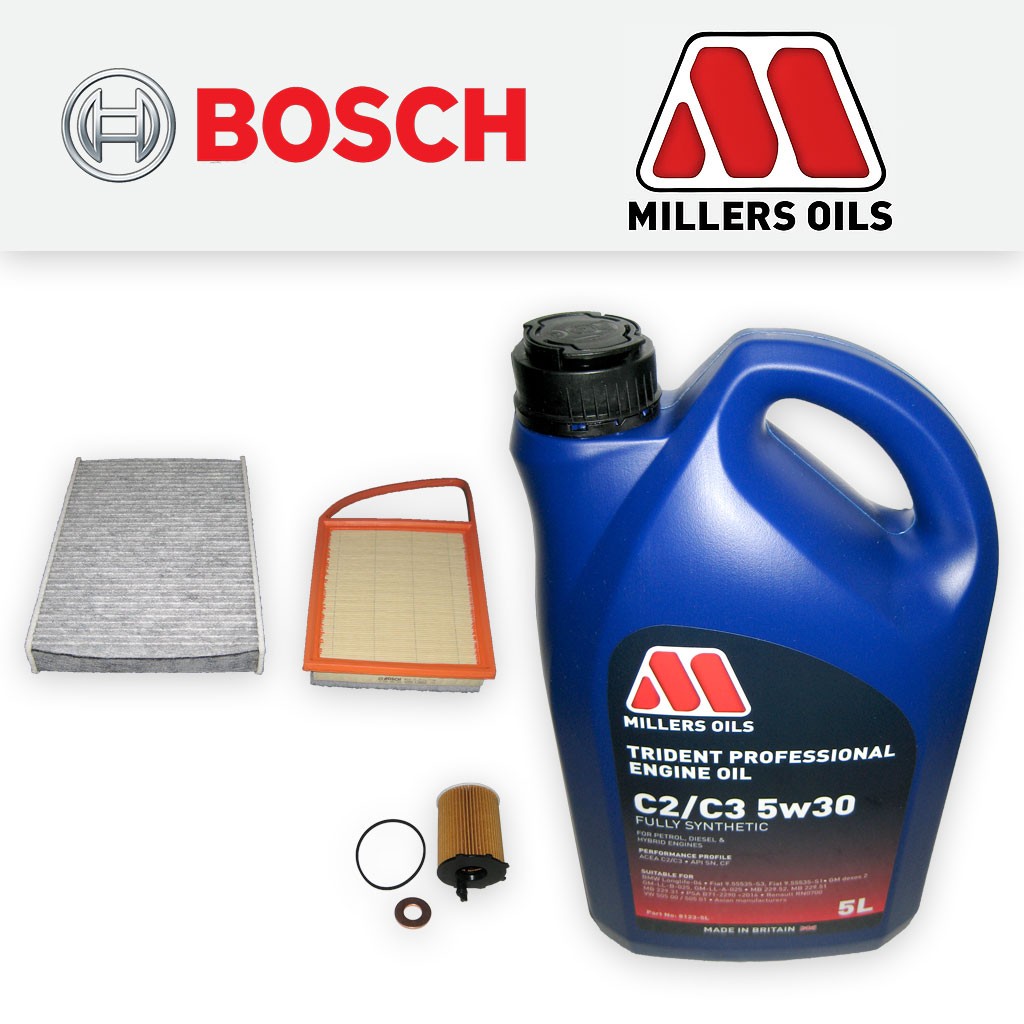 SERVICE KIT for PEUGEOT 508 1.6 HDI DV6C OIL AIR CABIN FILTERS +OIL (2010-2015)