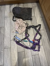 Ridgegear Fall Arrest Safety Kit inc lanyard carabiner arrest harness + bag    