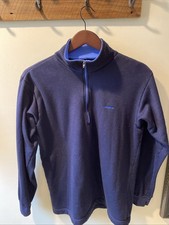 Men’s Vintage Patagonia Capilene 1/4 Zip Fleece Usa Made Pullover Large Blue