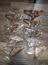 Vintage Tin Bird Toy - Flapping Wings with Sound - India Lot Of 9 Brand New