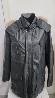 Jacke Mantel CONBIPEL Damen Leder Farbe Schwarz Gr. 56 Cod. AN299