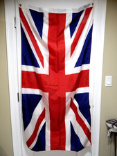 Vintage Nylon Bunting British Flag Nyl-Glo Made In USA 18x11 Boating