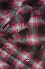 Dixxon Men's LARGE The Viper Pink And Black Flannel New In Bag With Tag