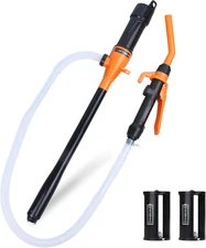 Portable Power Battery Pump, Battery Powered Electric Siphon Pump for Gasoline,