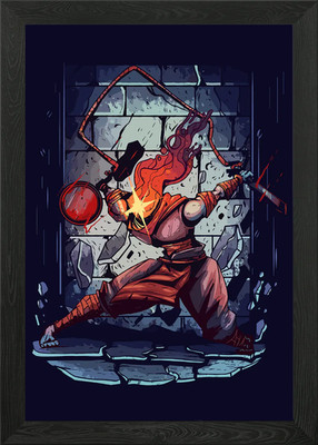 Dead Cells Character Illustration Framed Wall Art Poster Canvas Print Picture