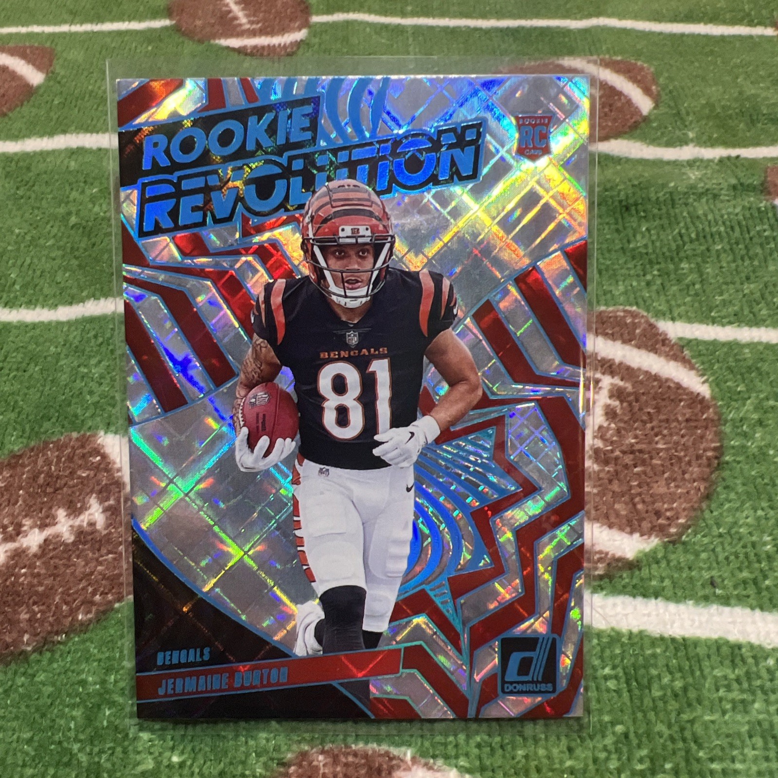 2024 Panini Donruss - Rookie Revolution Cosmic #38 Jermaine Burton /100 (RC)