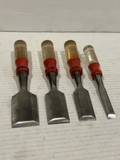 Vintage Stanley Handyman Wood Chisels 4pc USA Wood Working