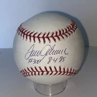 Tom Seaver Signed Baseball #300 8-4-85 Inscription JSA Authentication HOF Mets