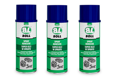 3x 400ml BOLL Superkleber Spray Sprühkleber extra Stark Alleskleber 001035