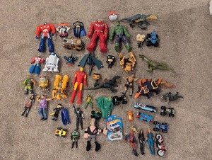 Lot Of Mixed Action Figures Different Variety Of Figures