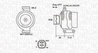 Magneti Marelli Generator U.A. FüR Lexus, Toyota