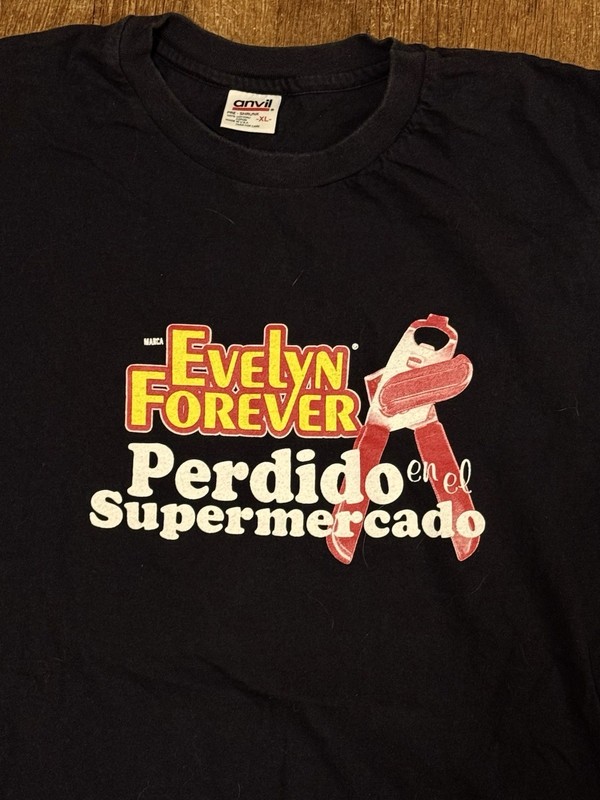 EVELYN FOREVER 1998 Official Large Shirt New Jersey Poppy Punk Power Pop
