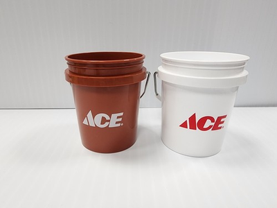 #ad Ace Hardware White amp; Ace Clark and Kensington Brown Mini Bucket 2pk $13.99
