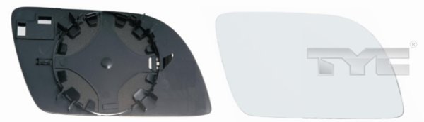 Spiegelglas AußEnspiegel TYC 337-0061-1 FüR Polo VW Konvex 4 9A4 9A2 9N2 9A6 12V-image
