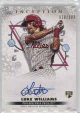 2022 Topps Inception Base Rookie and Emerging Stars /299 Luke Williams Auto ms9