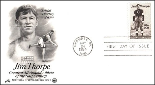 USA FDC - 1984 - Jim Thorpe, Scott # 2089 Artcraft