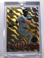 Ken Griffey Jr 1994 Pinnacle “THE NATURALS” GOLD WAVE SSP RARE DUFEX FINISH HOLO