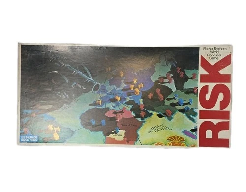 Vintage 1980 RISK Board Game Parker Brothers World Conquest Pieces Complete
