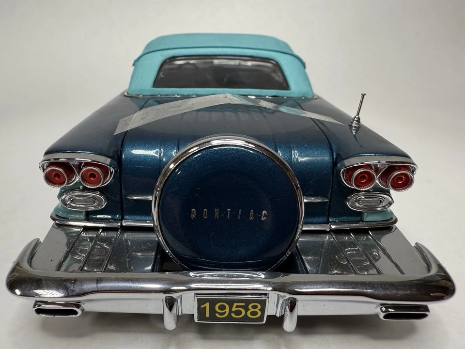 Pontiac Bonneville 1958 Danbury como nuevo convertible coche diecast - verde azulado/azul B11 Foto 3 de 4