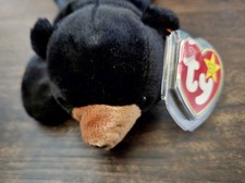Vintage 1998 Ty Beanie Baby Blackie The Bear Plush Toy Retired With Tag