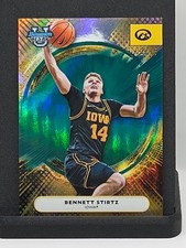 2025-26 Bowman Best U Bennett Stirtz Teal Refractor /15 Iowa OKC Thunder