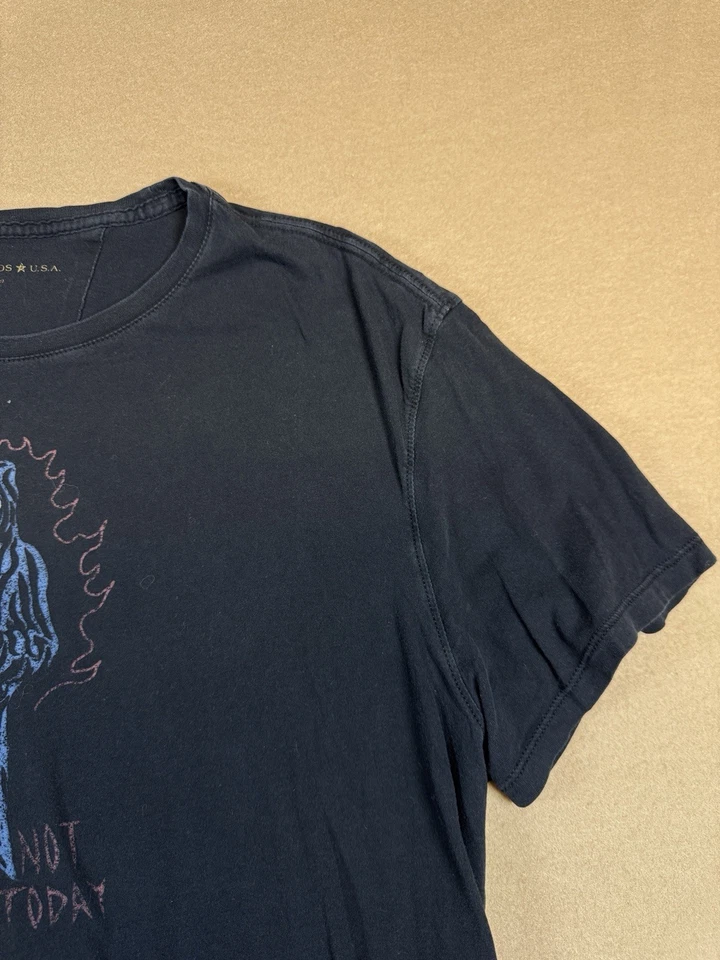 Camisetas John Varvatos EE. UU. Calavera Hombres Talla XL Negras Envejecidas (Lote de 2) Foto 4 de 4