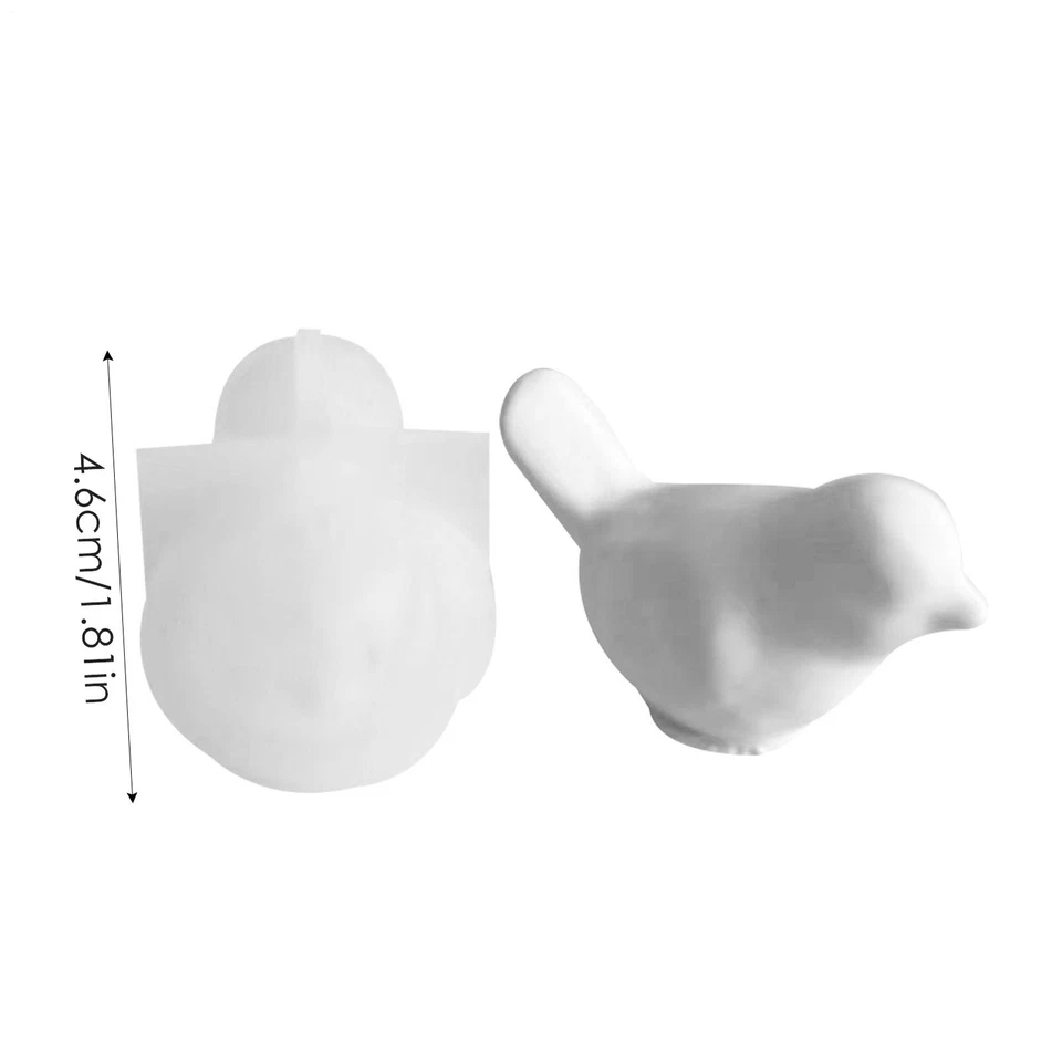 Molde de vela 3D para pássaros molde de sabão de silicone molde de gesso artesanal molde de cera feito à mão - Imagem 4 de 4