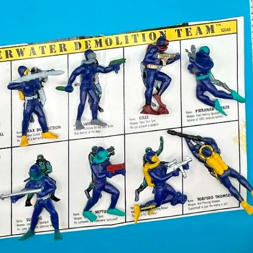 Mattle Set de 10 GUTS! Figuras de acción Underwater Demolition Team Scuba Divers Foto 3 de 3