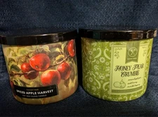 2 new Goose Creek 3 wick candles. Spiced Apple Harvest and Honey Pear Crumble