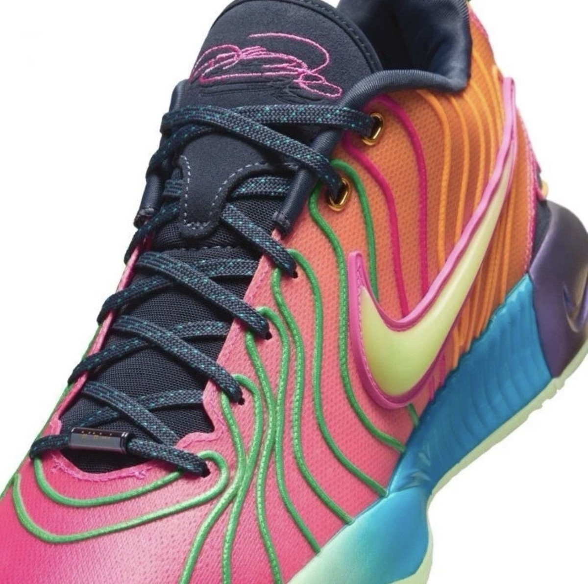 Nike Air Zoom LeBron 21 XXI Mens Size 10 Basketball Shoes \'Optimism\' HF5353-400 Nike LeBron James XXI 21 Optimism Multicolor Sneakers HF5353  main image 2