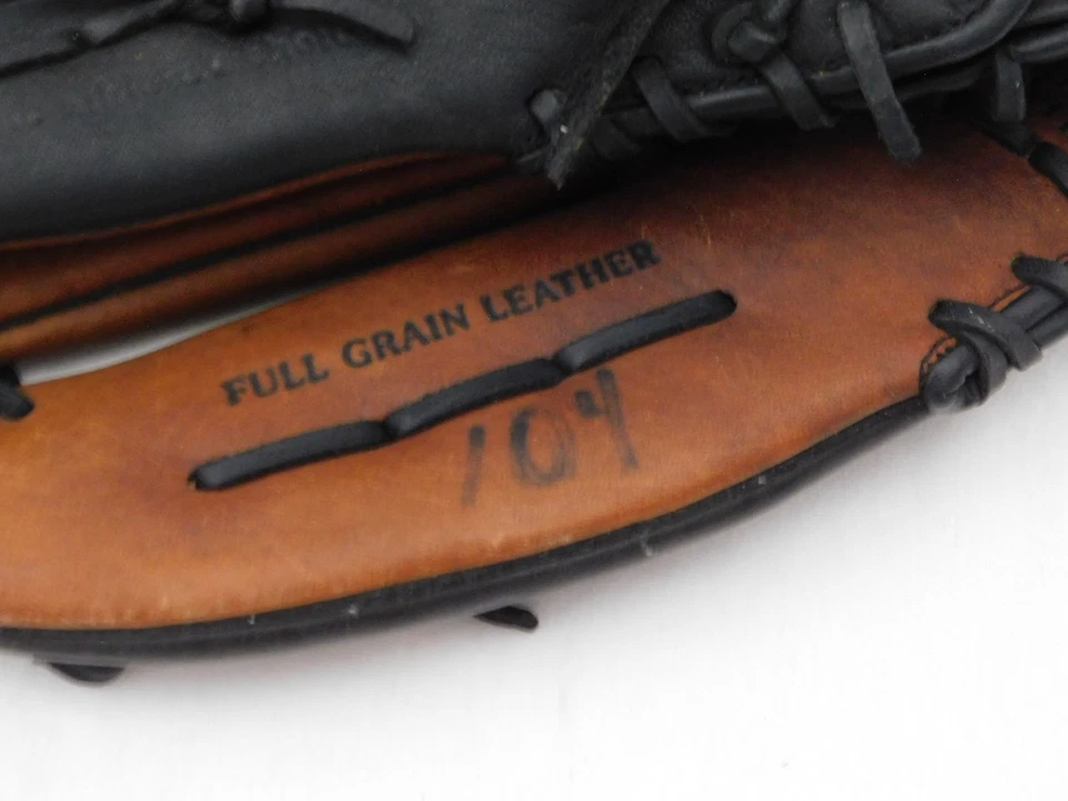 Guante de béisbol MacGregor de cuero de grano completo agarre profundo cuero crudo con cordones izquierdo 13,5" Foto 3 de 4
