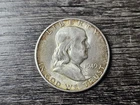 1949-P Franklin Half Dollar 90% Silver Coin, Collectable