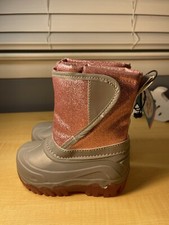 Members Mark Kids Light Up Insulated Snow Boots size 7/8 cold rate -10 