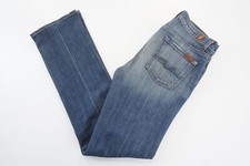 7 For All Mankind Bootcut Men's Jeans W30 L34 Blue Stonewashed Used Stretch X60