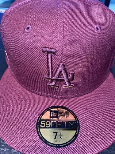 7 5/8 los angeles dodgers maroon 1955 