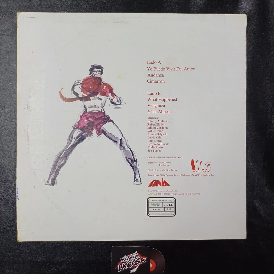 Willie Colón / Ruben Blades ‎– The Last Fight - Latin, Salsa, Venezuela, 1982 Foto 2 de 4