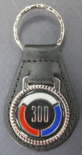 Chrysler 300 Leather 3366 Chrome Key Ring 1962 1963 1964 1965 1966 1967 1968