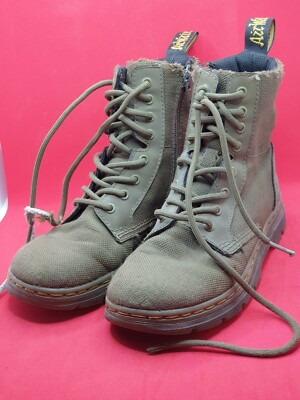KÄMME JUNIOR UK 13 UTILITY STIEFEL Doc Martins DMS OLIV EXTRA ROBUST 50/50 + GUMMI