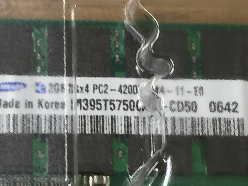 Samsung 2GB 2Rx4 PC2-4200F Memory RAM - M395T5750CZD-CD50 - Image 2 of 4