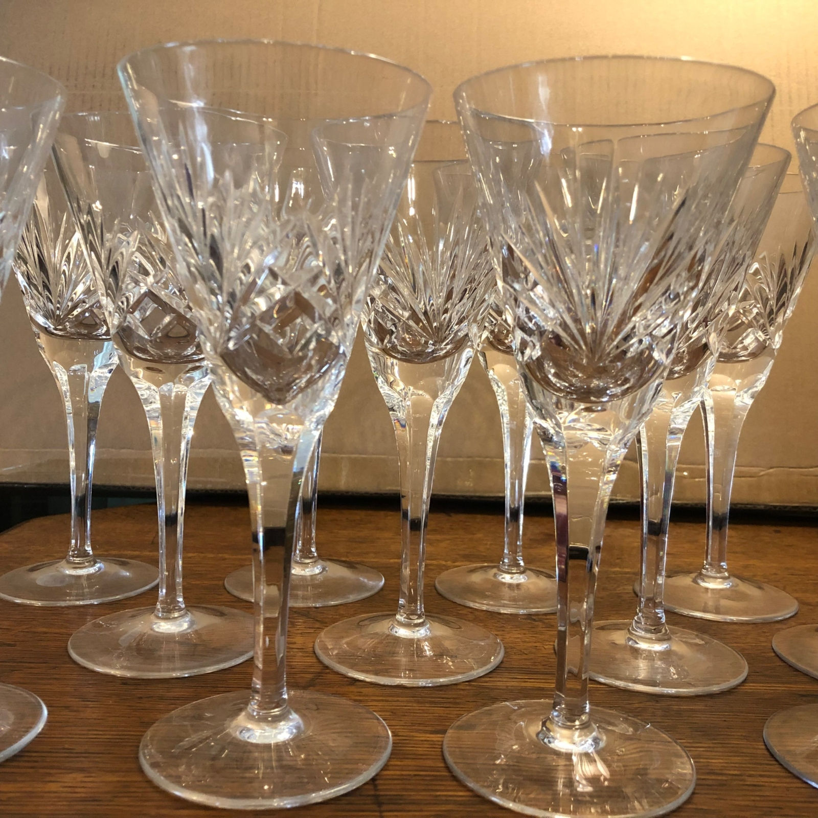 Gorham Cherrywood Crystal Champagne Glass Set of 12 Continental Germany