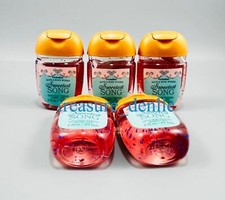 Bath  Body Works SWEETEST SONG PocketBac Hand Gel Sanitizers 1oz Set of 5 New