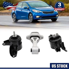 3Pcs Engine Motor & Trans Mount Fits For Hyundai Accent Elantra Kia Forte Rio