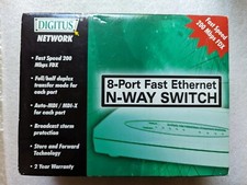 Digitus 8 Port Fast Ethernet n-Way Switch Des...
