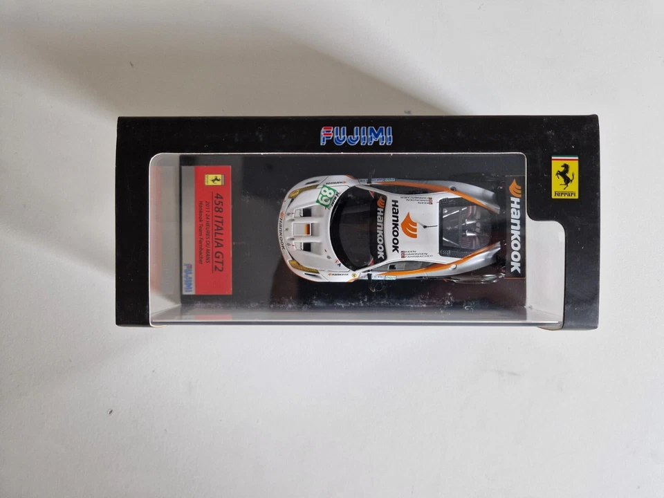 Fujimi 1/43 Hankook Ferrari F458 GT2 Farnbacher/Simonsen/Keen - Le Mans 2011 - Bild 4 von 4
