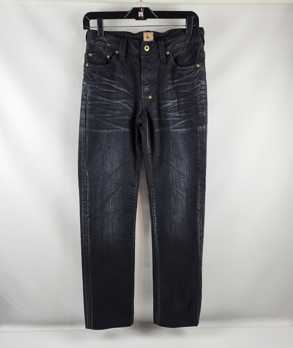Prps Goods Jeans Mens 28x30 Demon Polaris Button Fly Slim Fit Black
