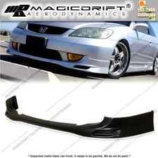 For 04 05 Honda Civic Coupe Sedan Jdm Style Front Bumper Lip Spoiler Splitter Pu For 04 05 Honda Civic Coupe Sedan Jdm Style Front Bumper Lip Spoiler Splitter Pu