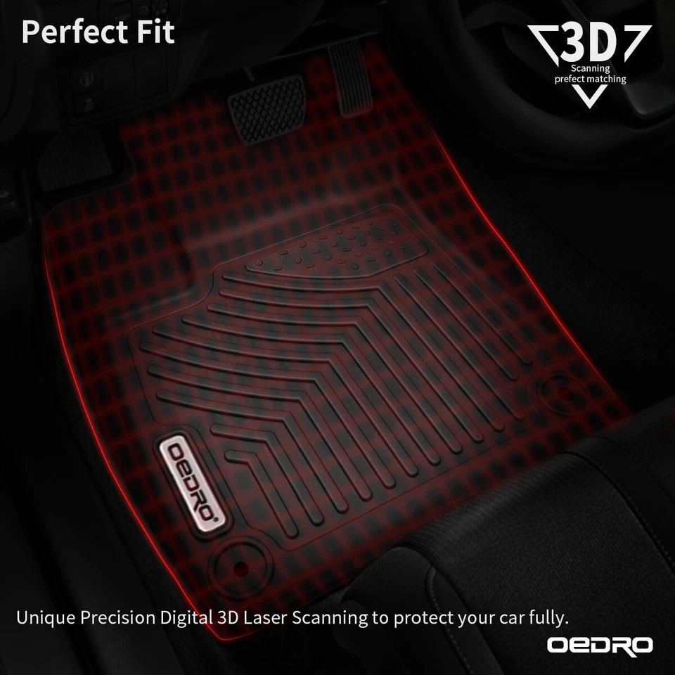 OEDRO Floor Mats +Cargo Liner for 2019-2024 BMW X3 30i M40i X3M TPE All Weather Foto 3 de 4