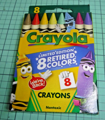 Crayola Limited Edition 8 Retired Colors Crayons 2025 New In Box