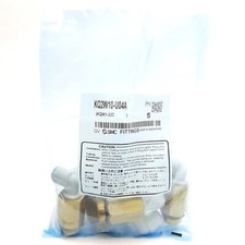 Lot of 5 SMC KQ2W10-U04A Male Elbow Fitting, 10m P2C to Uni1/2, 1MPa Max