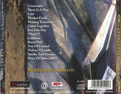 LABYRINTH (METAL) - 6 DAYS TO NOWHERE * NEW CD